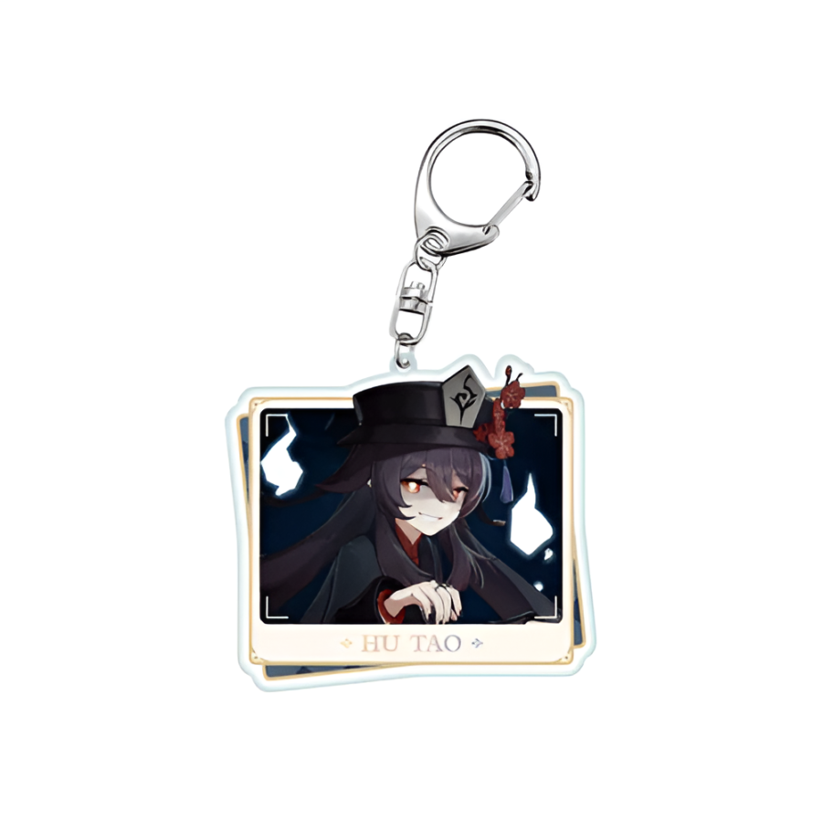 Anime Genshin Impact Hu Tao Acrylic Keychain