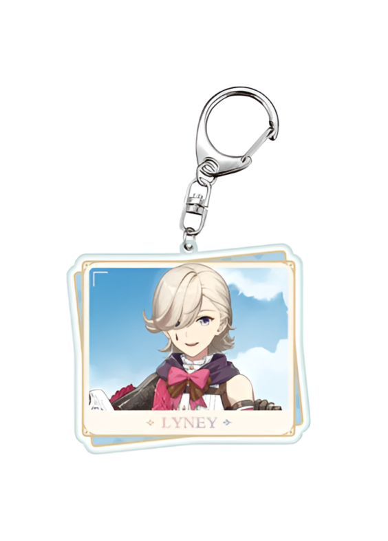 Anime Genshin Impact Lyney Acrylic Keychain