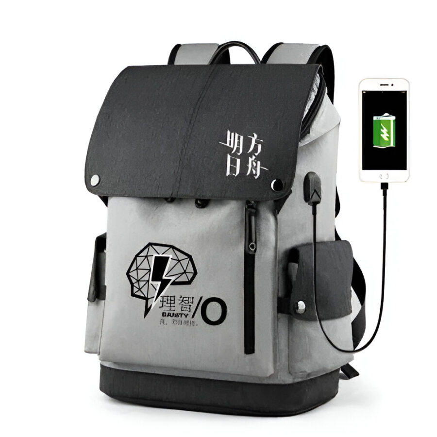 Anime Arknights Sanity USB Port Backpack