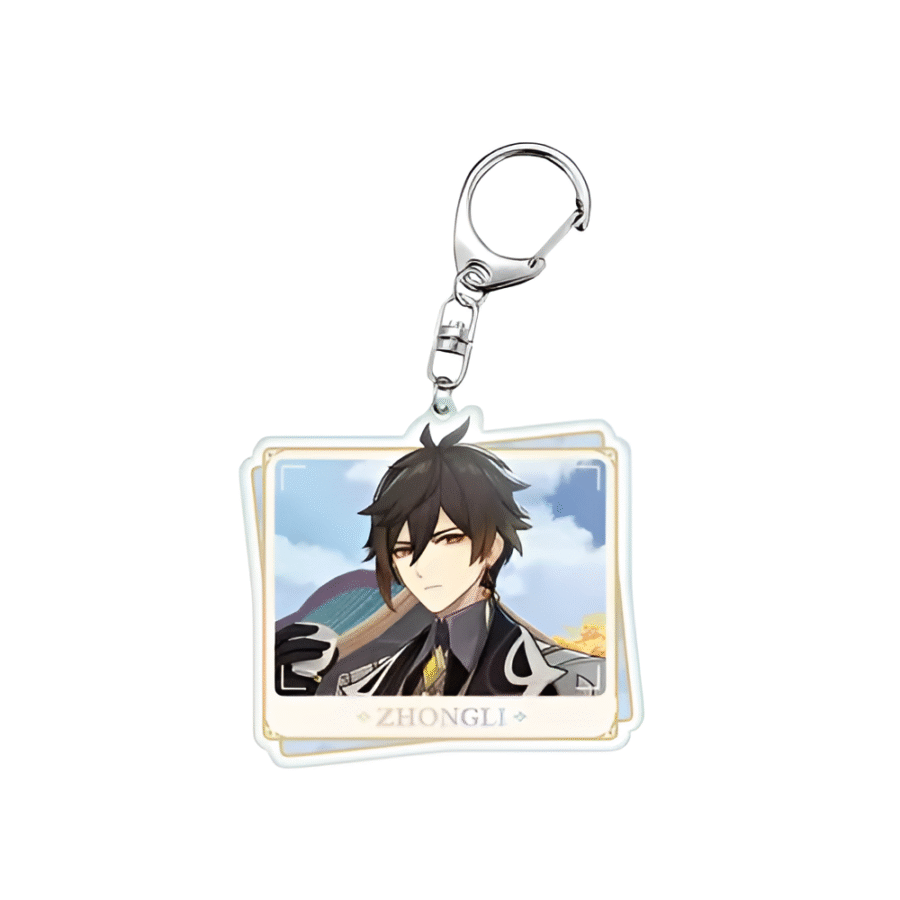 Anime Genshin Impact Zhongli Acrylic Keychain