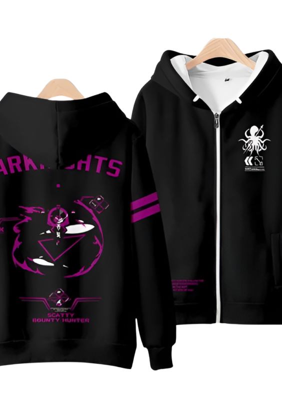 Arknights Anime Scatty Bounty Hunter Printed Hoodie