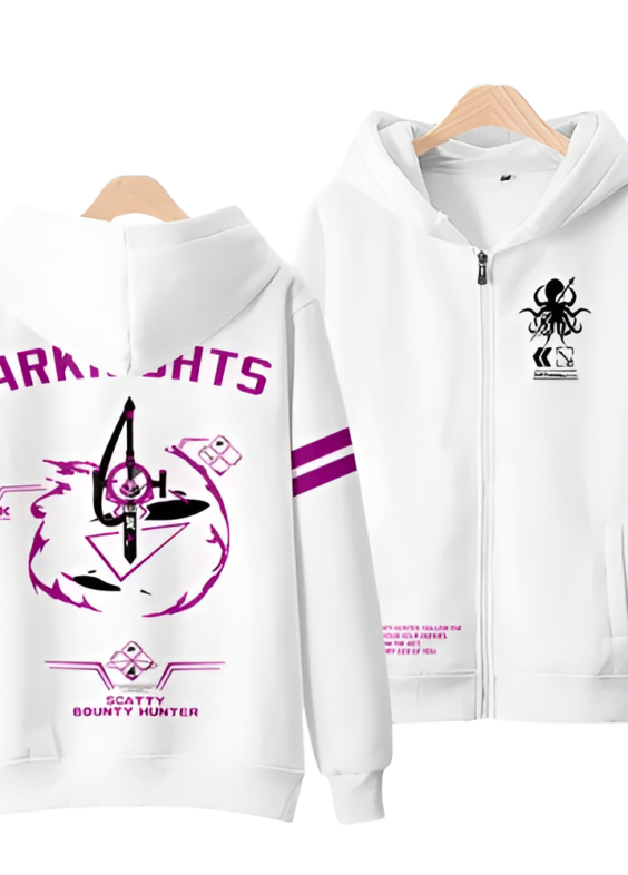 Arknights Anime Scatty Bounty Hunter 3D Printed Hoodie