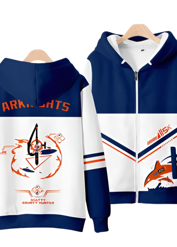 Anime Arknights Scatty Bounty Hunter 3D Printed Hoodie