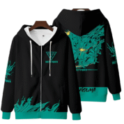 Anime Arknights Defender Hoshiguma 3D Printed Zipper Hoodie