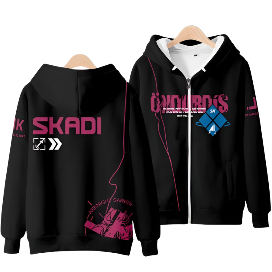 Arknights Anime Skadi 3D Printed Hoodie Arknights Anime Skadi 3D Printed Hoodie