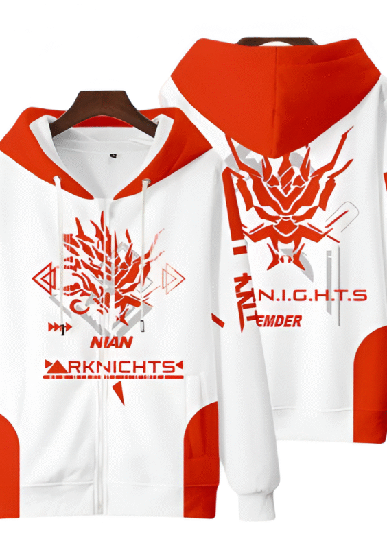 Anime Arknights Nian Zipper Hoodie
