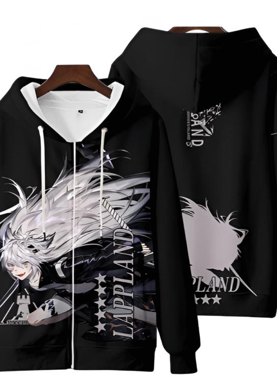 Anime Arknights Lappland Zipper Hoodie