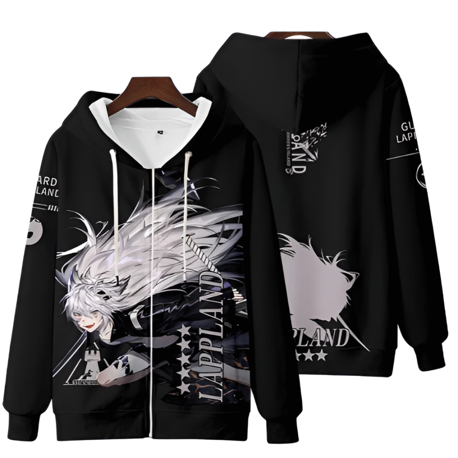 Anime Arknights Lappland Zipper Hoodie