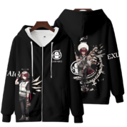 Arknights Anime Exusiai Zipper Hoodie