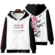 Anime Arknights Sniper Exusiai Zipper Hoodie