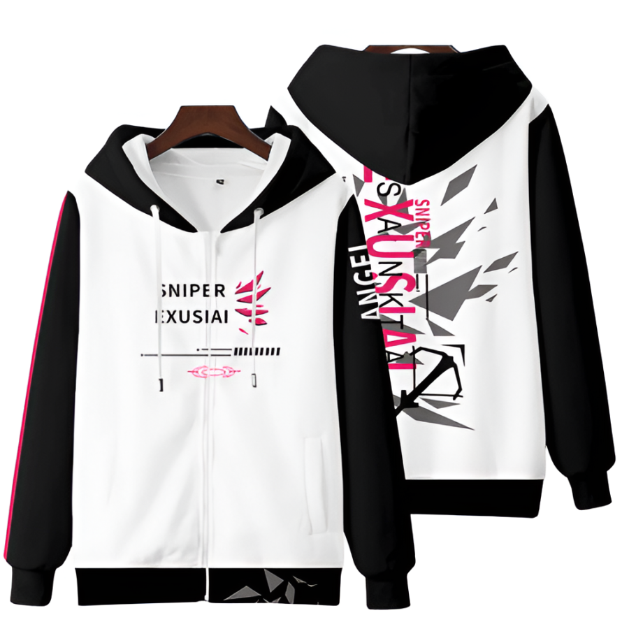 Anime Arknights Sniper Exusiai Zipper Hoodie