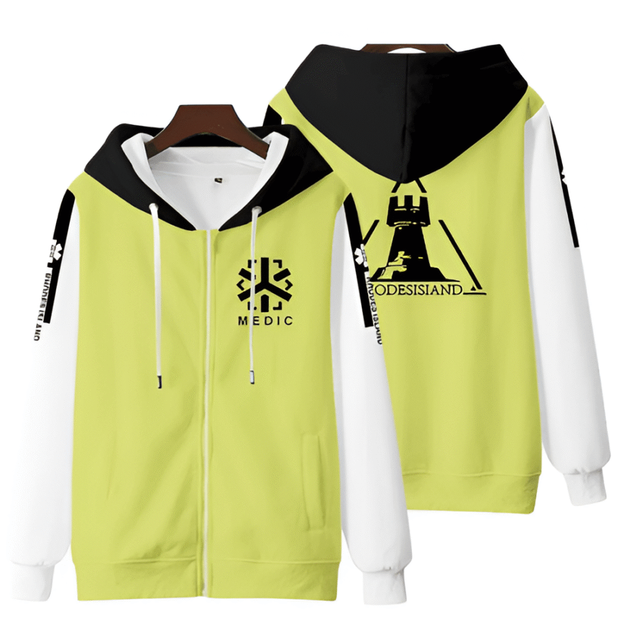 Anime Arknights Medic Zipper Hoodie