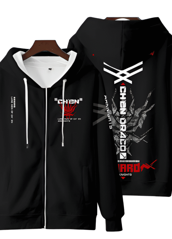 Anime Arknights Chen Zipper Hoodie