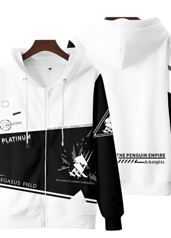 Anime Arknights Pegasus Field Zipper Hoodie