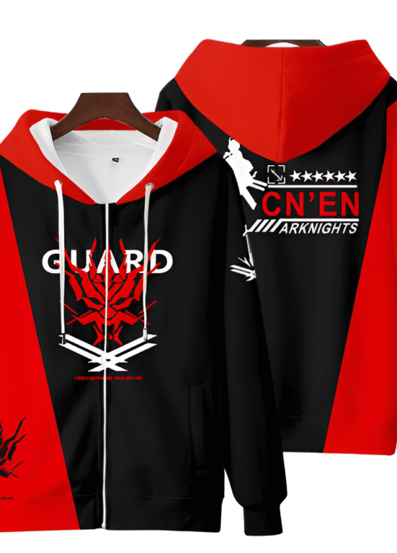 Anime Arknights Guard Chen Zipper Hoodie