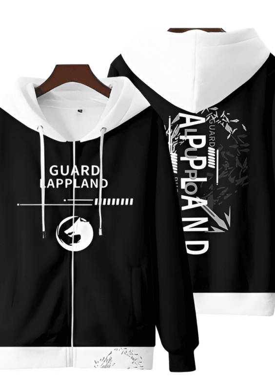 Anime Arknights Guard Lappland Zipper Hoodie