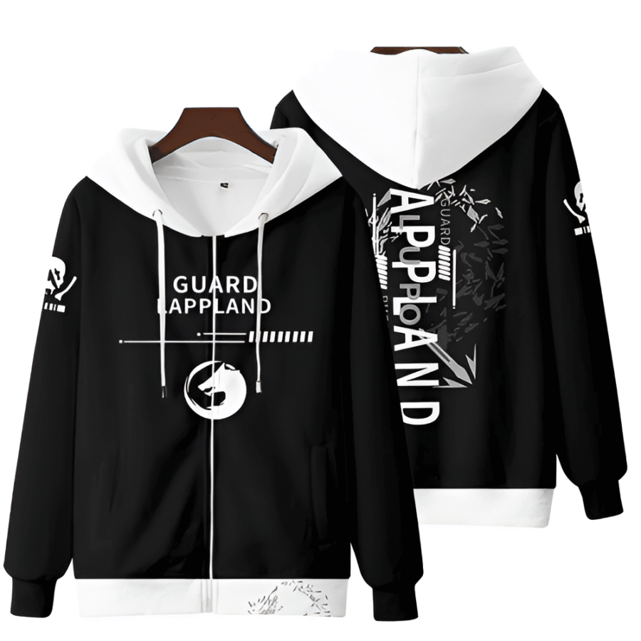 Anime Arknights Guard Lappland Zipper Hoodie