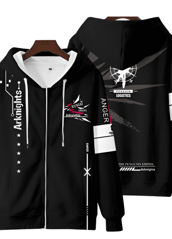 Anime Arknights Exusiai Zipper Hoodie