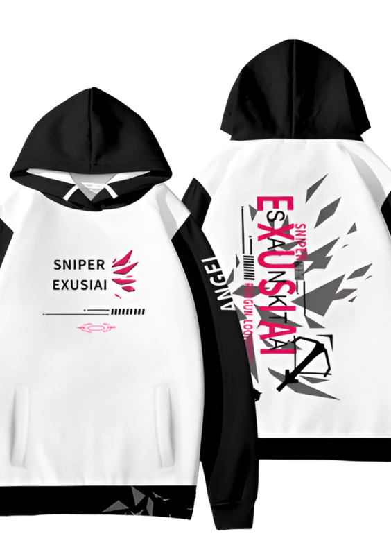 Anime Arknights Sniper Exusiai Pullover Hoodie