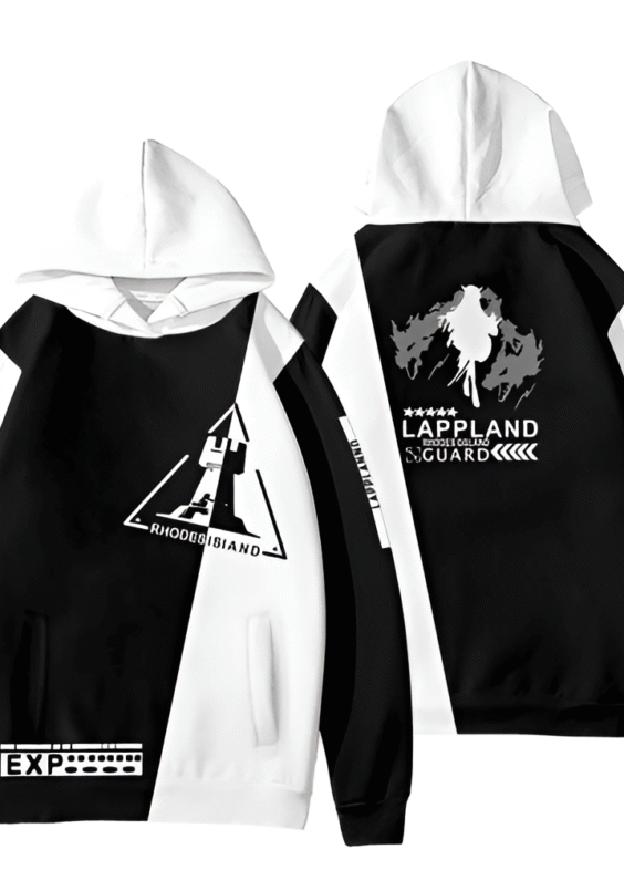 Anime Arknights Lappland Rhodes Island Guard Pullover Hoodie