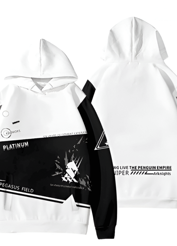 Anime Arknights Platinum Pegasus Field Pullover Hoodie