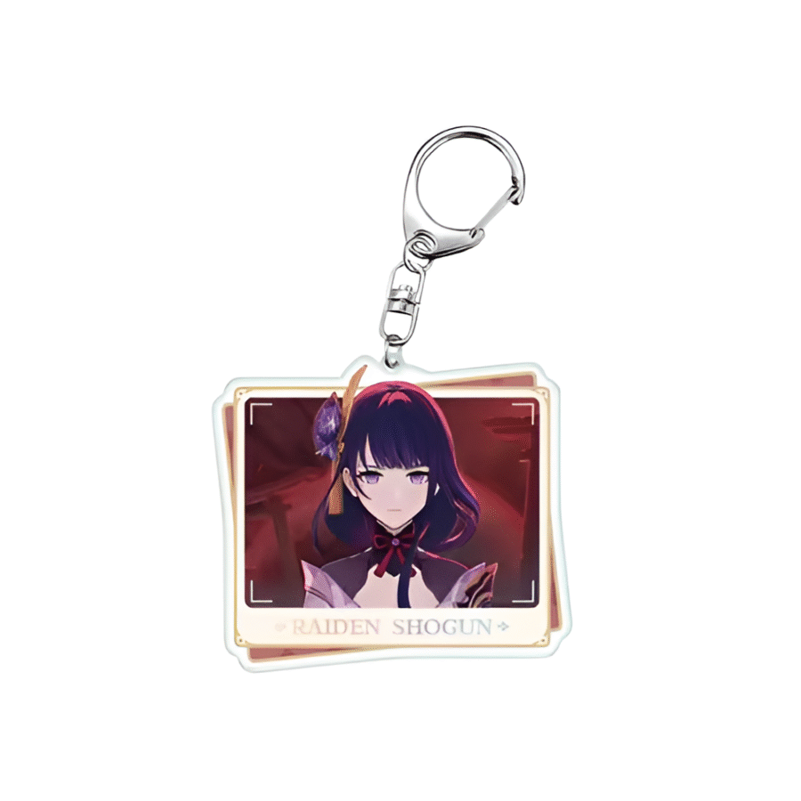 Anime Genshin Impact Raiden Shogun Acrylic Keychain