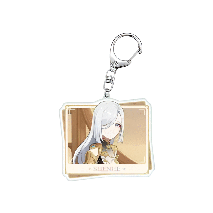 Anime Genshin Impact Shenhe Acrylic Keychain