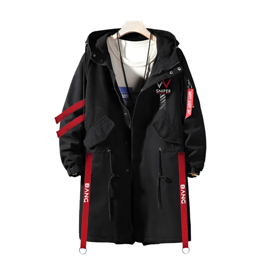 Anime Arknights W Hooded Long Wind Coat