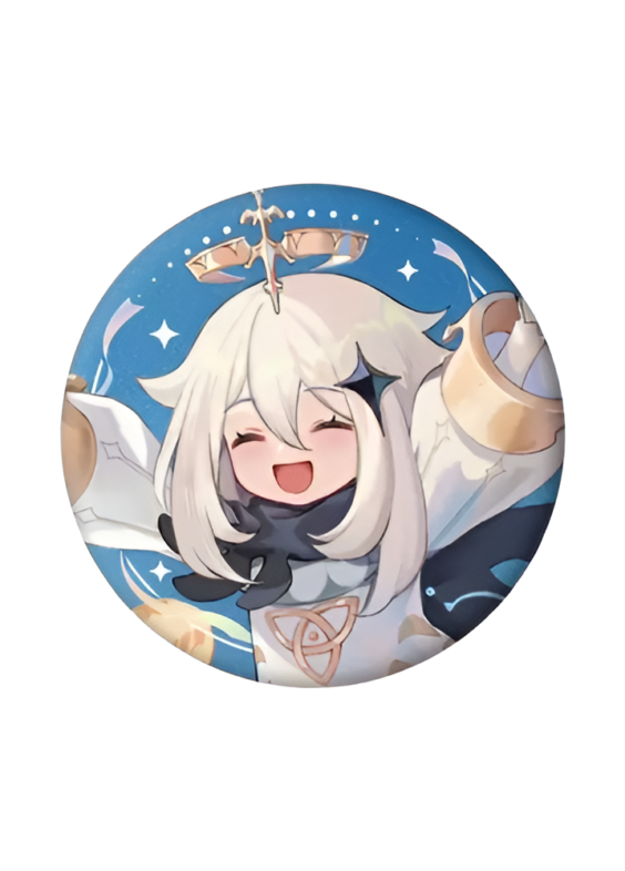Anime Genshin Impact Paimon Tinplate Badge