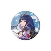 Genshin Impact Anime Raiden Shogun Tinplate Badge