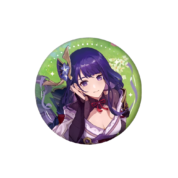 Anime Genshin Impact Shogun Tinplate Badge