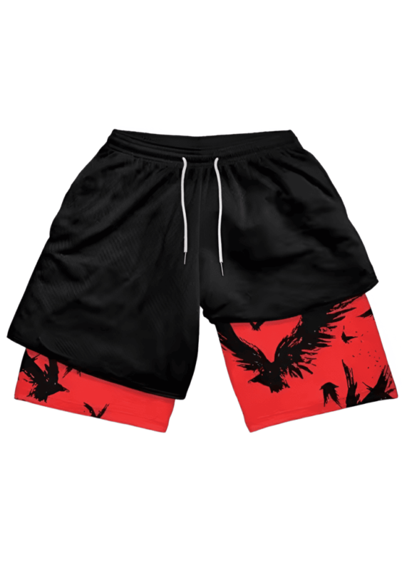 Anime Naruto Giant Eagle Gym Shorts