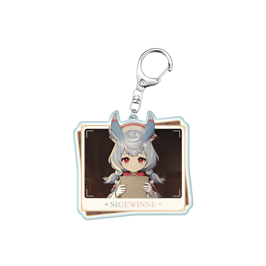 Anime Genshin Impact Sigewinne Acrylic Keychain