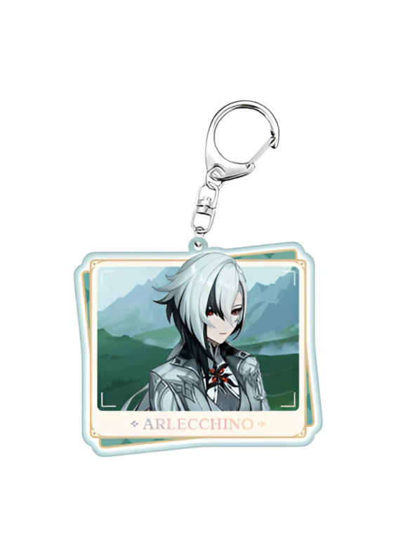 Anime Genshin Impact Arlecchino Acrylic Keychain