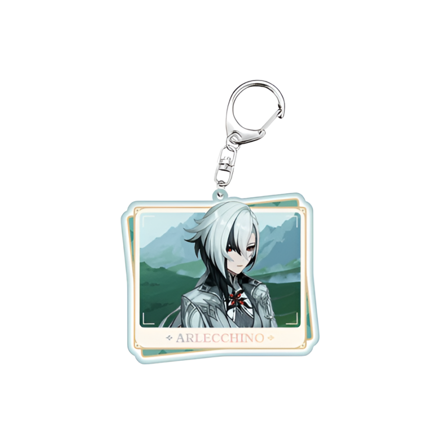 Anime Genshin Impact Arlecchino Acrylic Keychain