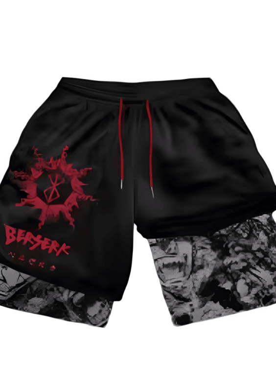 Anime Naruto Berserk Gym Shorts
