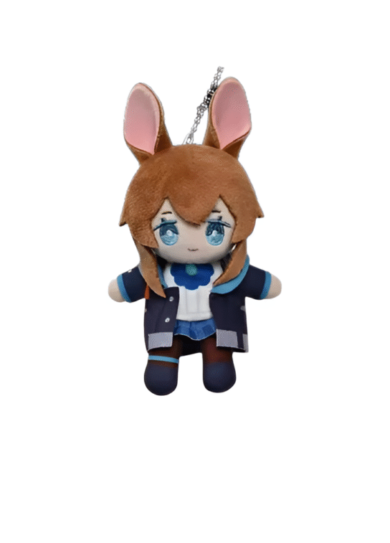 Anime Arknights Amiya Plush Keychain Pendant