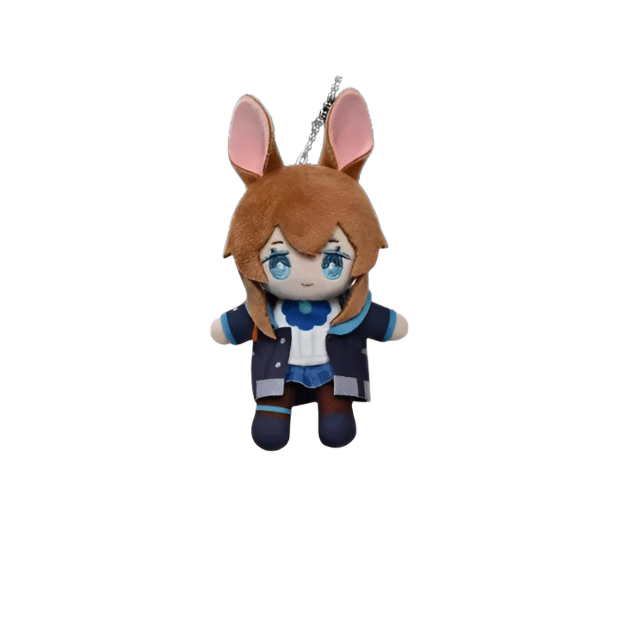 Anime Arknights Amiya Plush Keychain Pendant