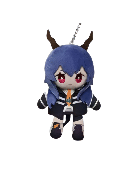 Anime Arknights Chen Plush Keychain Pendant