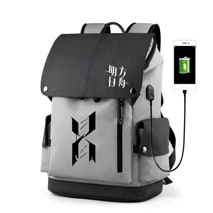 Arknights Anime Reunion Movement USB Port Backpack