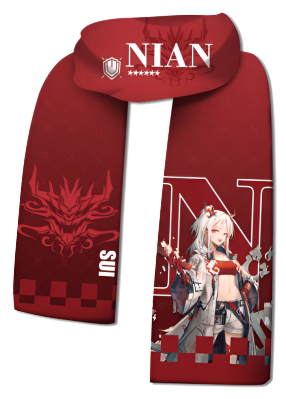 Anime Arknights Nian Warm Scarf