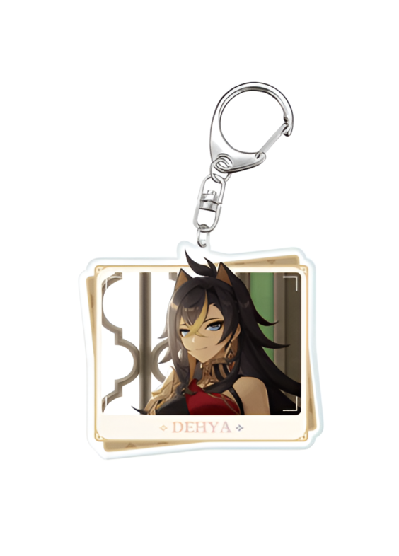 Anime Genshin Impact Dehya Acrylic Keychain
