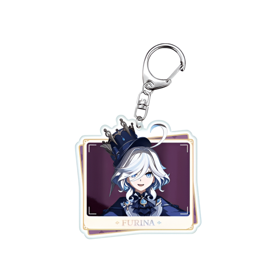 Anime Genshin Impact Furina Acrylic Keychain