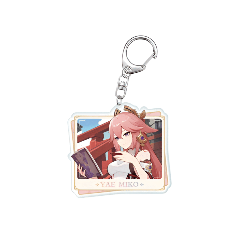 Anime Genshin Impact Yae Miko Acrylic Keychain