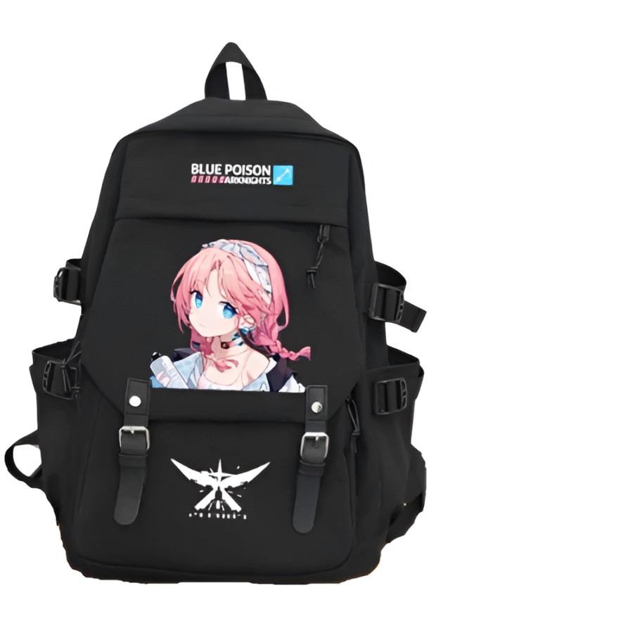 Anime Arknights Blue Poison Printed Backpack