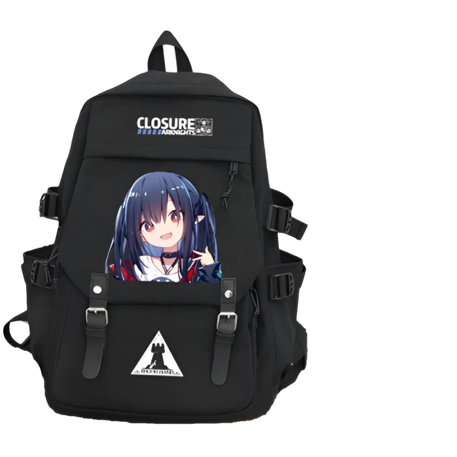 Anime Arknights Closure Printed Backpack