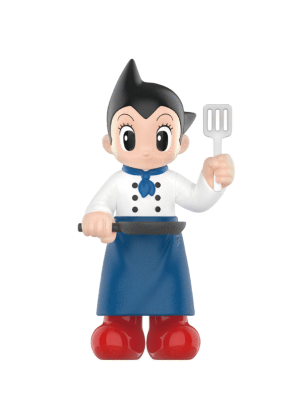 Anime Astro Boy Diverse Life Series Chef Action Figure Toy