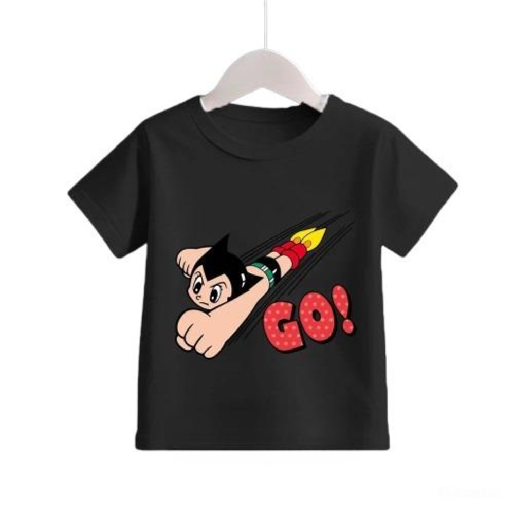 Anime Astro Boy Printed Short Sleeve T-Shirt Anime Astro Boy Printed Short Sleeve T-Shirt