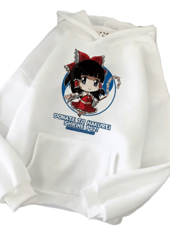 Anime Touhou Project Reimu Hakurei Polyester T-Shirt