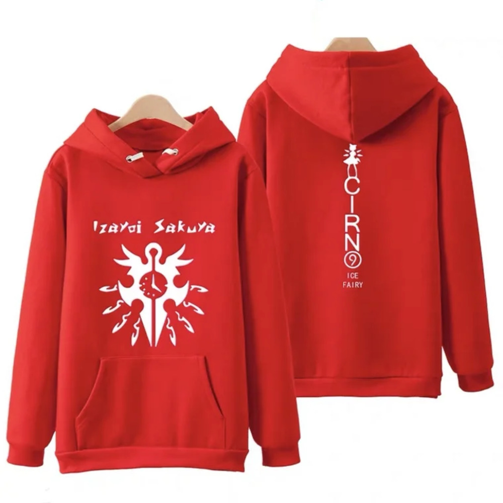 Anime Touhou Project Izayoi Sakuya Cirno Hoodie Anime Touhou Project Izayoi Sakuya Cirno Hoodie